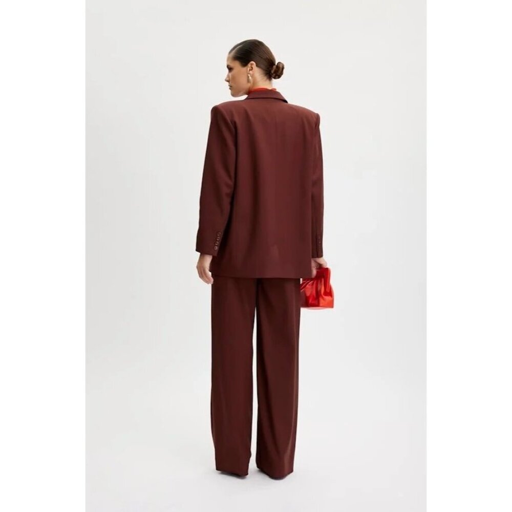 GESTUZ Paula Oversized chocolate Blazer size 38/ US 8 - Picture 3 of 10